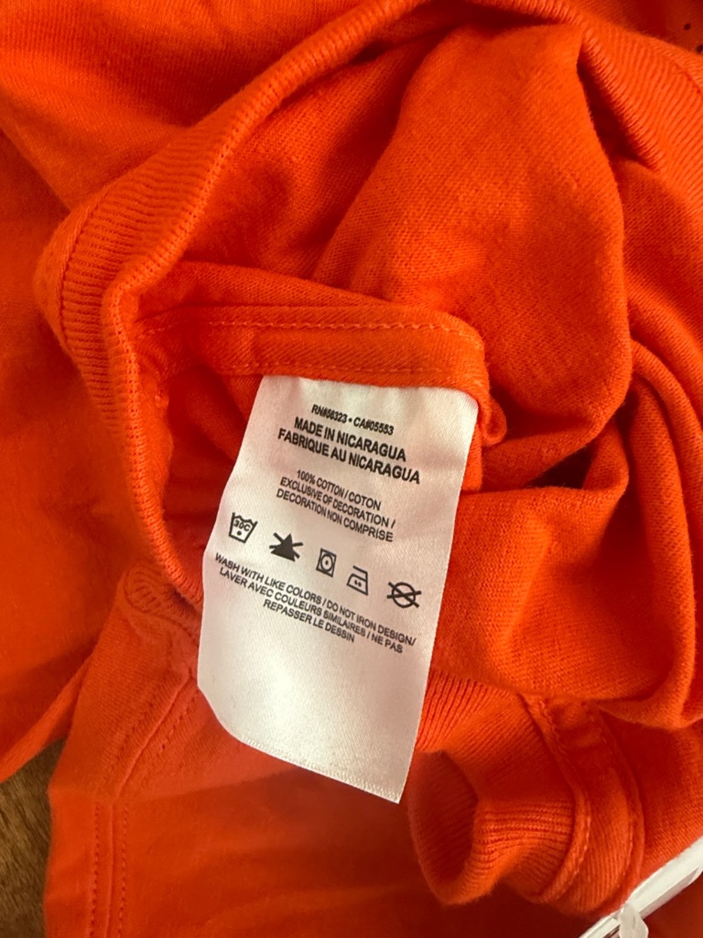 Nike Men's Bright Orange Graphic Swoosh Tee Size XXL - Picture 10 of 15